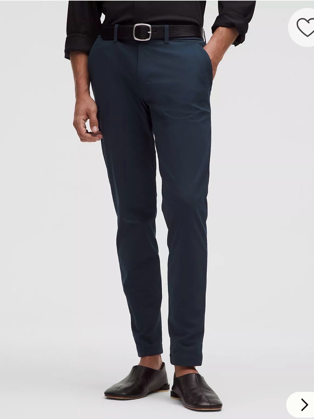Lululemon ABC Slim-Fit Trouser Men's Slim Dress Pants - Navy